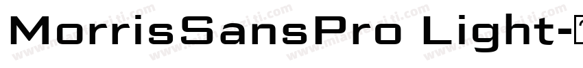 MorrisSansPro Light字体转换